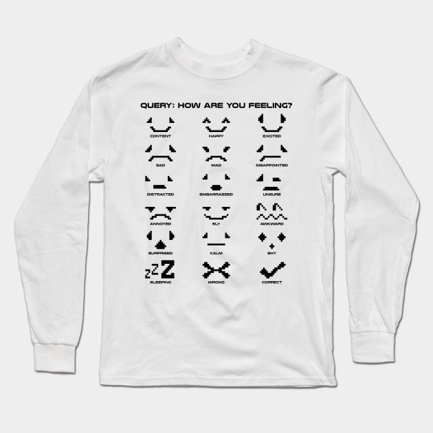 Query: How are you feeling? Long Sleeve T-Shirt by Rodimus13